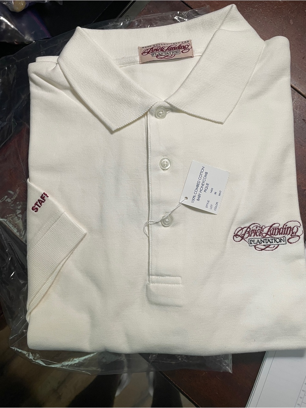 *updated* Brick Landing Plantation Men's polo, NEW, sz M